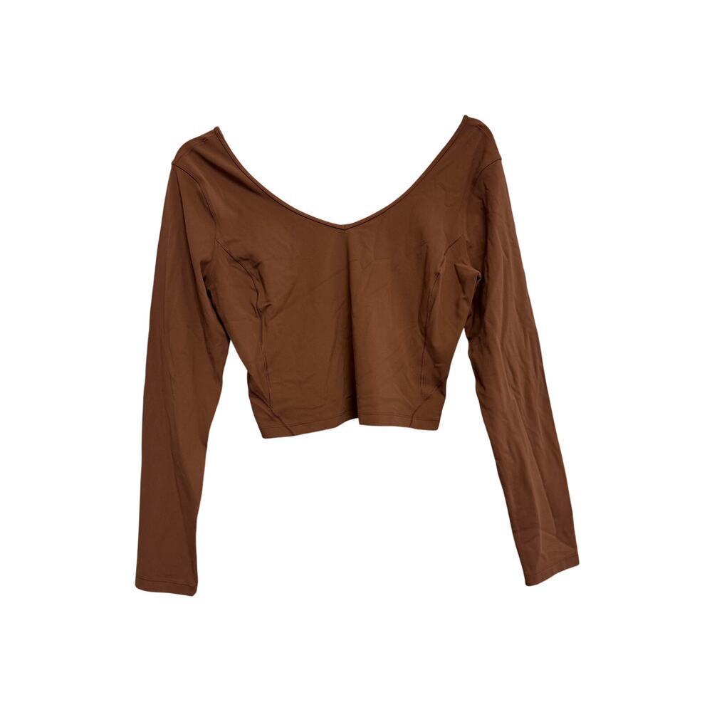 Lululemon Brown Align Long Sleeve Tee Sz 12 GS